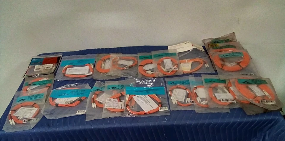 *LOT OF 20*NEW Allen Tel Various Fiber Optic Cable Assembly Patch Cord - Image 1 of 4