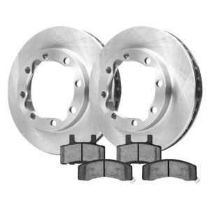 Front Rotors & Ceramic Pads For Ram 3500 2500 K3500 4WD 8 Lug W Dual Rear Wheels - Picture 1 of 7