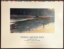 Thomas Aquinas Daly Exhibition poster - unsigned 1990 Cumming Nature Center