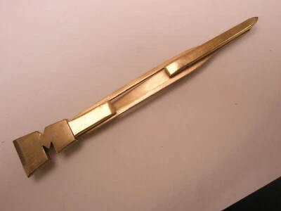 ESPADA M Monograma Inicial Letra Nombre Tono Dorado De Colección GRAN SWANK Barra de Corbata Clip Foto 1 de 4