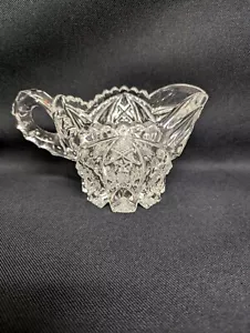 Vintage Imperial Vidrio Nucut #526 Crema Rosa Coffelt Patrón Transparente - Imagen 1 de 8