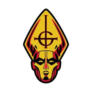 GHOST Standard Patch: PAPA HEAD : pope Official Licenced Merchandise fan gift - Imagen 1 de 1