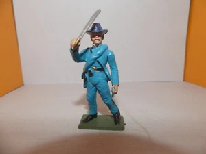 FIGURINE STARLUX PIÉTON NORDISTE OFFICIER SABRE HAUT ECHARPE TRAVERS TORSE RARE - Foto 1 di 3
