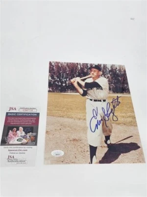 Enos Slaughter Signed 8x10 Photo Auto JSA COA CE87735 - Image 1 of 4