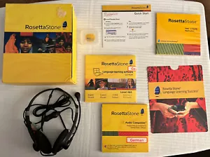 Rosetta Stone German Level 1-5 Set PC MAC Headphones and Card - Picture 1 of 12