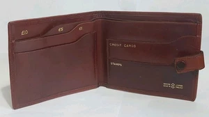 Vintage 1960s/70s Leather Wallet Made In England - Picture 1 of 4