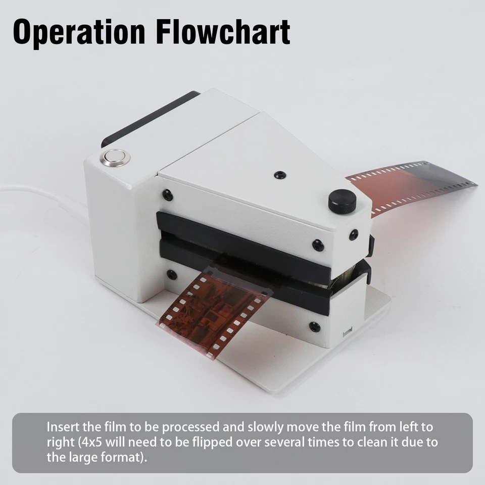 Detergente professionale antistatico elettrico per pellicola 120 135 35mm 4x5 - Immagine 1 di 4