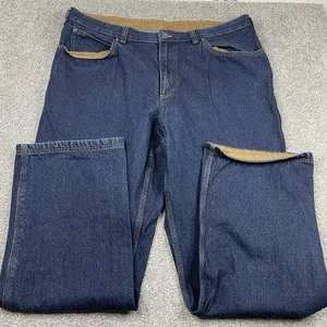 Duluth Trading Ballroom 5 Pocket Relaxed Jeans Mens 42x34 (Fit 40x34) Denim Blue - Picture 1 of 11