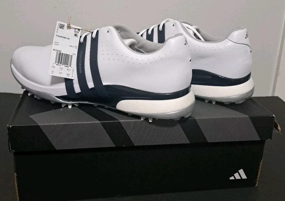 Tênis de golfe Adidas Tour360 24 masculino tamanho 14 novo em folha na caixa - Imagem 1 de 4