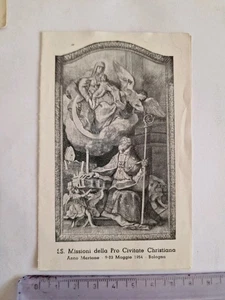 Santino Holy Card SS. Missioni della Pro Civitate Christiana  1954 PG180 - Bild 1 von 3