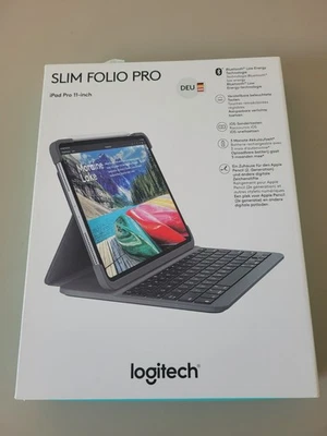 Logitech Slim Folio Pro Tablet-Tastatur mit BookCover für iPad Pro 11 Zoll (1... - Bild 1 von 4