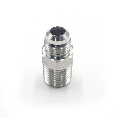 1/2" NPT Male to 1/2" SAE Male Adapter Pipe Fittings SS304 - Image 1 of 4