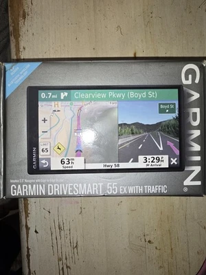 GPS Garmin Drivesmart 55 Exclusive Navigator LT TRAFFIC & MAPS 5.5" Touchscreen - Image 1 of 4