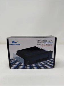 Kingwin Hot Swap Rack KF-255-BK 2.5”/3.5” HDD/SSD Internal Tray-Less - Picture 1 of 2