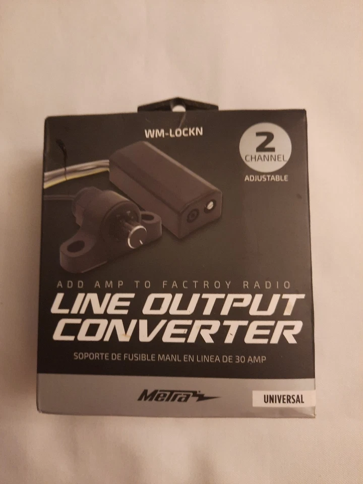 Metra WM-LOCKN 2 Channel Adjustable Line Output Converter Car Audio Brand New - Image 1 of 2