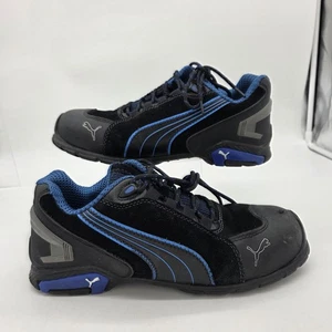 Zapatos de trabajo Puma Metro Rio para hombre talla 10 negro azul puntera de seguridad ASTM F2413 SD - Imagen 1 de 12