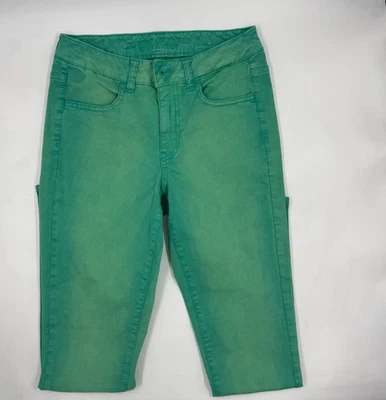 American Eagle Women's Jegging Size 8 Green Stretch Slim Skinny Leg Jeans - Image 1 of 4