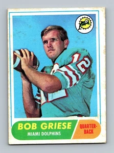 1968 Topps #196 Bob Griese Rookie VG-VGEX Vintage Football Karte - Bild 1 von 2