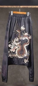 Ladies’ New Chinese-Style Designer Sample – Drop Crouch Pants- Reduced In Price - Picture 1 of 3