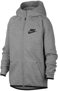 Felpa con cappuccio Nike ragazzo taglia media grigia nuova con etichette tecnica full zip stile bambino Ar4020 - Foto 1 di 7