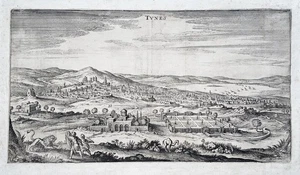 Tunis Tunesien Tunisia Kupferstich map engraving gravure Merian 1645 - Picture 1 of 1