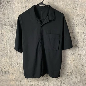Lululemon Lightweight Camp Collar Shirt Pocket Large Short Sleeve Button Up Mens - Picture 1 of 12