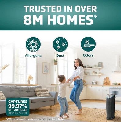 Germ Guardian Air Purifier | HEPA UV-C, Wildfire Smoke & Pet Odors - Image 1 of 4