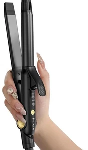 Haarglätter flache Platte 25 mm & Mini Lockenstab Reise Keratin Arganöl Infuse - Bild 1 von 24