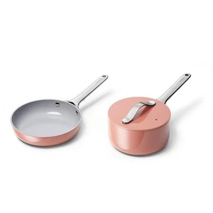 CARAWAY HOME Non-Stick Ceramic Mini Fry Pan and Mini Sauce Pan Duo Perracotta - Picture 1 of 3