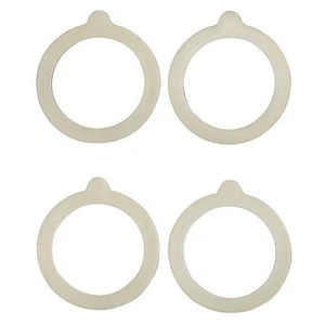 4 pk Silicone Canning Jar Replacement Gasket Rings - Preserve Storage Jars Seals - Picture 1 of 1