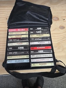 Lot Of 19 ALABAMA CASSETTES AND CASE TO CARRY VINTAGE GOODNESS - Picture 1 of 6