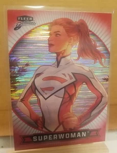 Superwoman Red Heat Vision /1938 Fleer Brilliants Superman 2025 Pack Fresh - Picture 1 of 2
