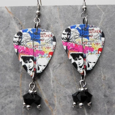 Pendientes de guitarra Duran Duran Medazzaland con cristales de Swarovski negros Foto 1 de 4