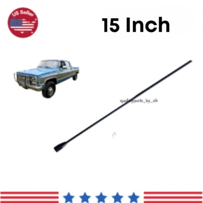 15英寸天线替换桅杆收音机调幅/调频适用于雪佛兰V3500 1990-1991 — 第 1/2 张图片