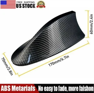 Universal Car Roof Radio AM/FM Signal Shark Fin Style Aerial Antenna Cover Black - Picture 1 of 13
