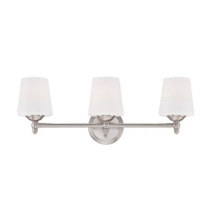 Designers Fountain Darcy 3 Light Bath Bar, Brushed Nickel - 15006-3B-35 - Picture 1 of 1