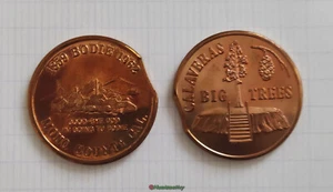 fauté lot 2 médailles américaines US clipée erreur USA error rognage - Picture 1 of 10