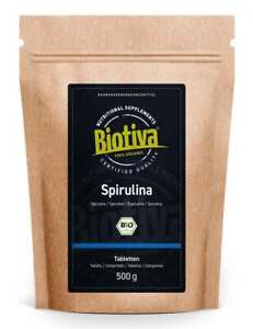 Spirulina Tabletten Bio 500g Biotiva (35,98 EUR/kg)