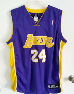 Maglia Los Angeles Lakers Kobe Bryant #24 NBA Adidas basket cucita taglia 54 - Foto 1 di 9