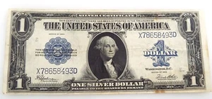 1923 - Manta de caballo con certificado de plata de un dólar - Billete grande de $1 de Estados Unidos ~ #6393 - Imagen 1 de 5