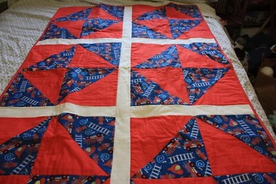 Fire Engines and Fire Hydrants Kids quilt - Image 1 of 4