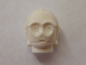 LEGO - Minifig, Head Modified C-3PO / K-3PO Protocol Droid - White - Picture 1 of 1