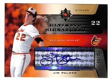 2004 Upper Deck Ultimate Collection Jim Palmer 8/25 Auto Autograph Card Orioles 