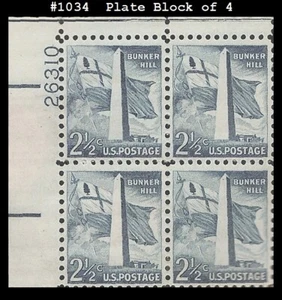 USA4 #1034 MNH PB4 Bunker Hill Monument - Picture 1 of 1
