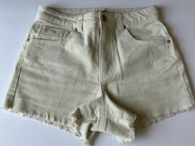 Pantalones cortos de pana Forever 21 para mujer talla pequeña color crema Foto 1 de 4