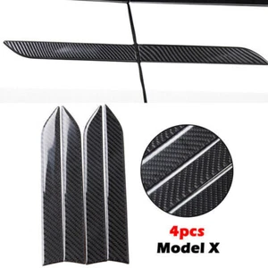 Car Door Handle Cover Decoration Sticker 3D Carbon Fiber for Tesla Model X 16-18 - Bild 1 von 9