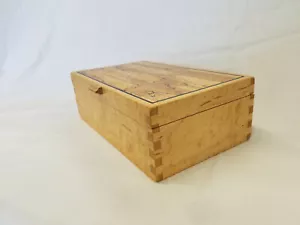 Figured Maple Jewlery/Valet box w/Spalted Maple top panel - Picture 1 of 8