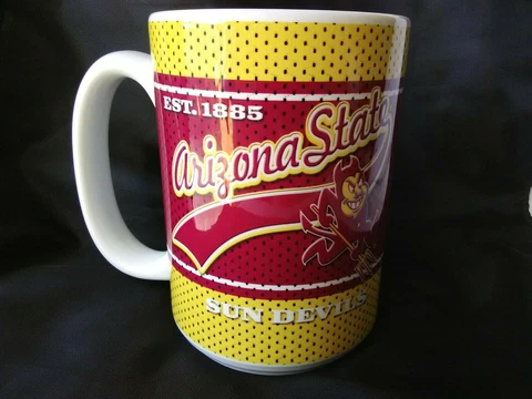 Arizona State University ASU Sun Devils Sports 12 Oz. Coffee Latte Mug Cup New Cover
