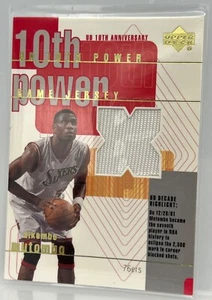 Dikembe Mutombo 2001 Upper Deck 10th Power Game Jersey #MT-X - Bild 1 von 2