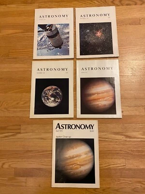 Lot of 5 Astronomy Magazine 1978 1979 Science Space Planets Universe Moon Pluto - Image 1 of 4